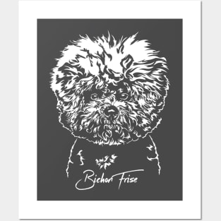 Funny Bichon Frise dog lover dog portrait Posters and Art